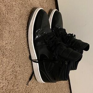 Men's Jordan 1s Black High-Top Sneakers